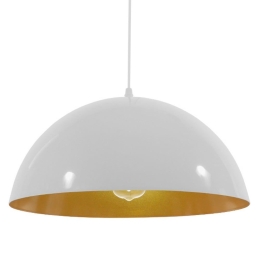 Φωτιστικό Οροφής Lune 01339 White-Gold GloboStar Μέταλλο