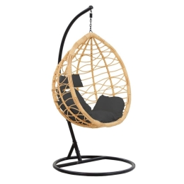 Κούνια Hudson 135-000021 109x119x195cm Natural-Black