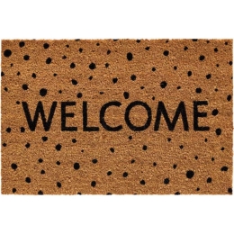 Πατάκι Εισόδου E-Coco Welcome Dots 026 40x60cm Natural-Black Sdim 40Χ60