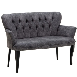 Καναπές Samara 146-000074 130x64x78cm Grey-Black