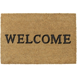 Πατάκι Εισόδου Ruco Embossed Rubber 003 Welcome 40X60cm Beige-Black Sdim 40Χ60