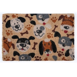 Πατάκι Εισόδου Ruco Print 791 Dogs 40X60cm Beige-Multi Sdim 40Χ60