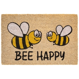 Πατάκι Εισόδου Ruco Print 797 Bee Happy 40X60cm Beige Sdim 40Χ60