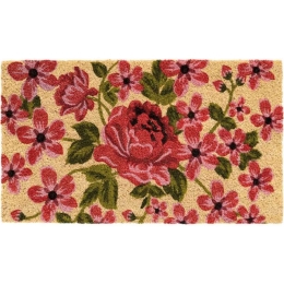 Πατάκι Εισόδου Ruco Print Roses 645 45x75cm Beige-Pink Sdim 45X75