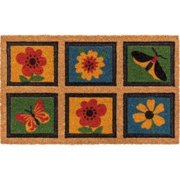 Πατάκι Εισόδου Ruco Style Six Squares 010 45x75cm Beige-Multi Sdim 45X75