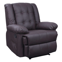 Πολυθρόνα Scarlet Massage Brown 90Χ93Χ100εκ. 15.0002 Τεχνόδερμα