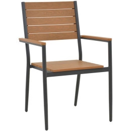 Πολυθρόνα Vitality 152-000034 60x56,3x89cm Anthracite-Natural