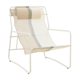 Σεζλόνγκ Feisty 152-000044 65x83x86cm White-Beige-Grey