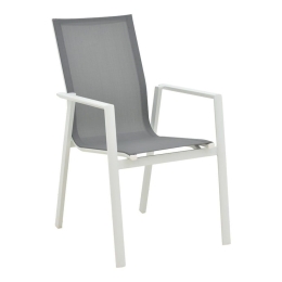 Πολυθρόνα Κήπου Dashiell 152-000049 71x58x94cm White-Grey
