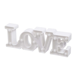 Φωτιστικό Επιτραπέζιο Love 76549 2W Led Mε Μπαταρίες Red 2700K White GloboStar