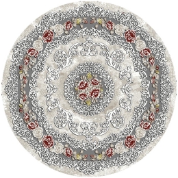 Χαλί Elements 30781-056 Round Beige-Red Merinos 160X160 Round