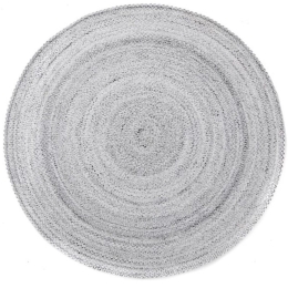 Χαλί Ψάθα Flat Tweed Lunar Rock Round Light Grey Royal Carpet 160X160 Round