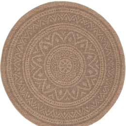 Χαλί Ψάθινο Avanos 8871 Black Round Royal Carpet 240X240cm Round