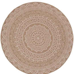 Χαλί Ψάθινο Avanos 8893 White Round Royal Carpet 240X240cm Round