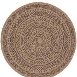 Χαλί Ψάθινο Avanos 8894 Black Royal Carpet 240X240cm Round