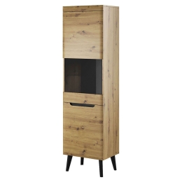Βιτρίνα 17104-NR-T-ART Artisan+Μαύρο 53x197x40cm Μελαμίνη