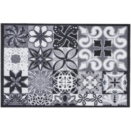 Πατάκι Εισόδου Impression 155 Portugese Tiles 40X60cm Grey-White Sdim 40Χ60