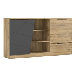 Μπουφές Phoebe 173-000048 170,2x40x92cm Sonoma-Grey