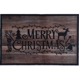 Πατάκι Εισόδου Ambiance Merry Christmas 002 50x75cm Brown Sdim 50X75
