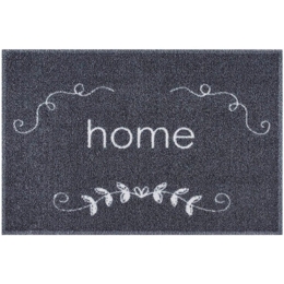 Πατάκι Εισόδου Ambiance 614 Home Flower Orgament 50X75cm Black Sdim 50X75