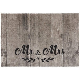 Πατάκι Εισόδου Ambiance Mr&Mrs 875 50x75cm Beige-Grey Sdim 50X75