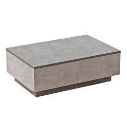 Τραπέζι Σαλονιού Thunder 176-000107 90x60x31,5cm Anthracite-Grey Antique