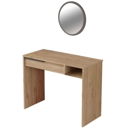 Τουαλέτα Με Καθρέπτη Dorjie 176-000152 100x44,5x75cm Natural-Anthracite