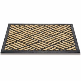 Πατάκι Εισόδου Boucara 084 Cheker 40X60cm Beige-Black Sdim 40Χ60