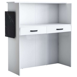 Γραφείο Reception Triana 182-000070 110x40x110cm Black-White