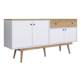 Μπουφές Satava 182-000112 180x45x87,6cm White-Walnut