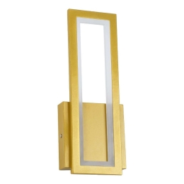 Φωτιστικό Τοίχου-Απλίκα Tiara 61328 12,5x4x32cm 12W 1440lm Gold GloboStar