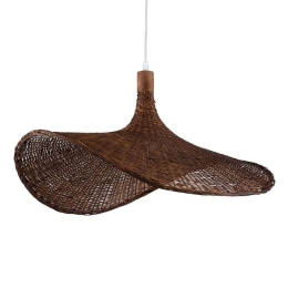 Φωτιστικό Οροφής Cuba 01722 Φ63x32cm 1xE27 Dark Brown GloboStar