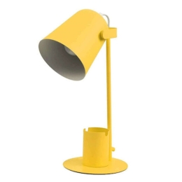 Φωτιστικό Γραφείου Με Μολυβοθήκη Pencase 61567 12x15x38cm 1xE27 Yellow GloboStar