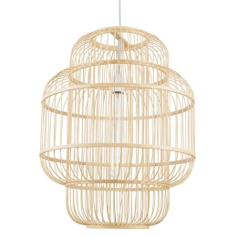 Φωτιστικό Οροφής Haiti 01763 Φ48x60cm 1xE27 Beige GloboStar