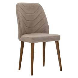 Καρέκλα Adeline 190-000026 49x52x91 Beige Antique-Walnut