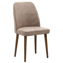 Καρέκλα Sofia 190-000035 49x52x91 Grey Beige -Walnut