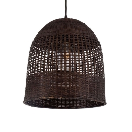 Φωτιστικό Οροφής Bora-Bora 017361 Φ42x44cm 1xE27 Dark Brown GloboStar