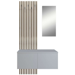 Έπιπλο Εισόδου Arika 192-000034 100x37x199,5cm White-Sonoma Μελαμίνη