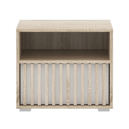 Κομοδίνο Bruse 192-000040 52x40,5x42,5cm Oak-White