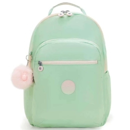 Σακίδιο Πλάτης Παιδικό Για Laptop 15" Seoul Metallic I7135-5KY 44x35x21cm 27lt Light Green Kipling Polyamide