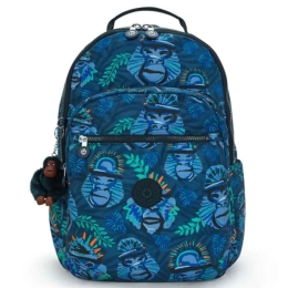 Σακίδιο Πλάτης Παιδικό Για Laptop 15" Seoul Monkey Fun I5816-8HJ 44x35x21cm 27lt Multi Kipling Polyamide