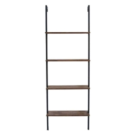 Βιβλιοθήκη Bliss 197-000037 69x21x185cm Walnut-Black