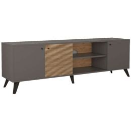 Έπιπλο Τηλεόρασης Flipter 197-000172 180x40x51cm Anthracite-Sonoma