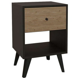 Κομοδίνο Flipter 197-000204 40x40x55cm Black-Oak