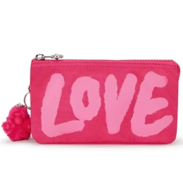 Τσαντάκι Χειρός Creativity Love Heart I3447-3SV 11x18,5x4cm Pink Kipling