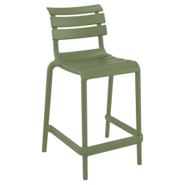Σκαμπό Μπαρ Helen 20.0841 65cm Olive Green