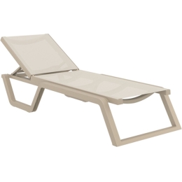 Ξαπλώστρα Rio 20.0908 187x69x33cm Taupe Siesta