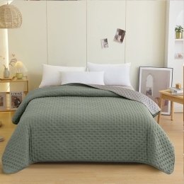 Κουβερλί Renzo Aqua-Dark Grey Melinen Υπέρδιπλo 220x240cm Microfiber
