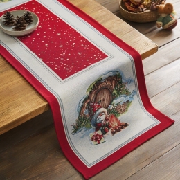 Runner Χριστουγεννιάτικο 541 Red-Multi Gofis Home 45Χ140