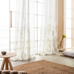 Κουρτίνα Elodie 110 Ecru Gofis Home 140X280 Βαμβάκι-Πολυέστερ